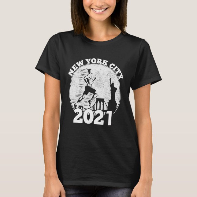 Camiseta Diseño Costume New York City 2021 Para Ultramarath (Anverso)