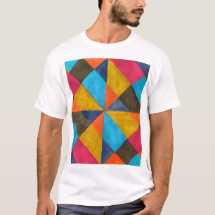 Camiseta Diseño creativo abstracto de acuarela.
