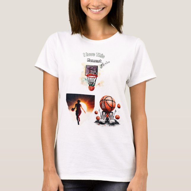 Camiseta Diseño creativo de baloncesto - Jugador, zapato (Anverso)