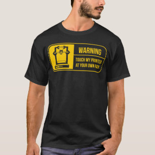 Camiseta Diseño creativo de ilustraciones de impresoras div
