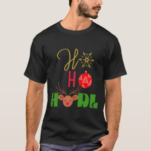 Camiseta Diseño criptodivisa de HO HODL Navidades divertid