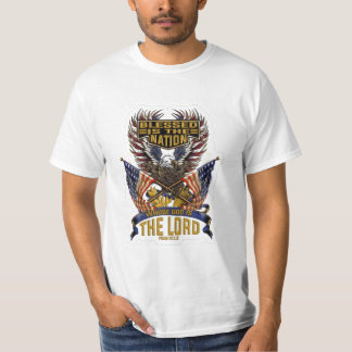 Camiseta Diseño cristiano de la nación bendita