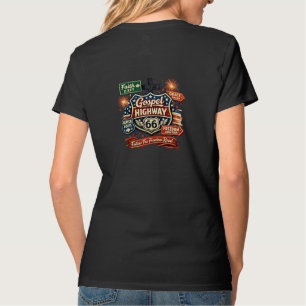 Camiseta Diseño cristiano patriótico de la autopista 66 del