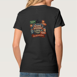 Camiseta Diseño cristiano patriótico de la autopista 66 del