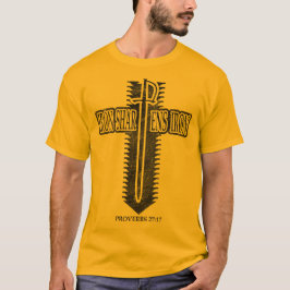 Camiseta Diseño Cristiano Phi Rho Hierro Afila Hierro
