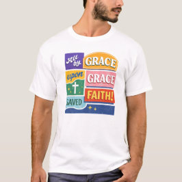 Camiseta Diseño Cristiano Salvado Por Gracia A Través De La