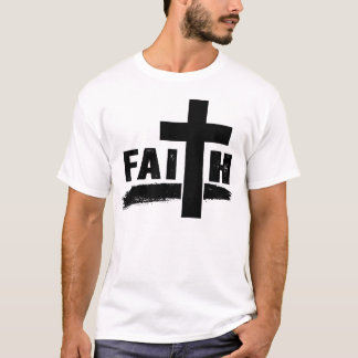Camiseta Diseño cruzado cristiano de fe cristiana