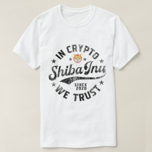 Camiseta Diseño Crypto de Shiba Inu Vintage