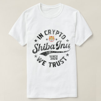 Camiseta Diseño Crypto de Shiba Inu Vintage