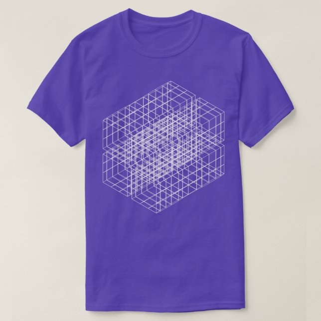Camiseta diseño cuadrado geométrico (Diseño del anverso)