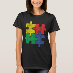 Camiseta Diseño curado de vintage con problemas de autismo
