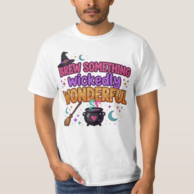Camiseta Diseño Cute Glitter de Halloween (Anverso)