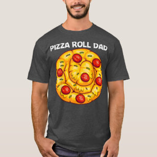 Camiseta Diseño Cute Pizza Roll Para Hombres Papá Pizza Sna