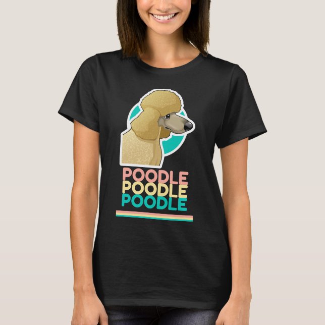Camiseta Diseño Cute Poodle (Anverso)