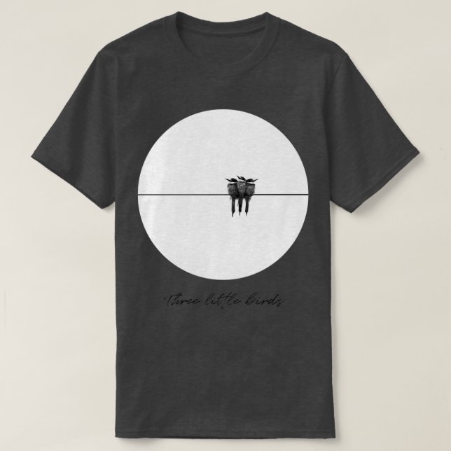 Camiseta Diseño Cute Three Little Birds (Diseño del anverso)
