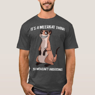 Camiseta Diseño Cuto De Meerkat Para Hombres Mujeres Meerka