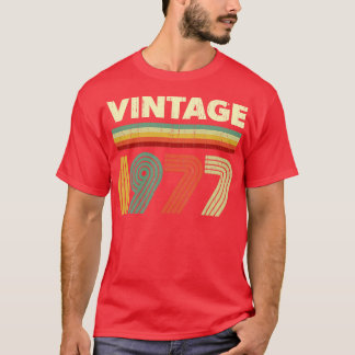 Camiseta Diseño de 1977 Birthday Vintage Retro de 44 años