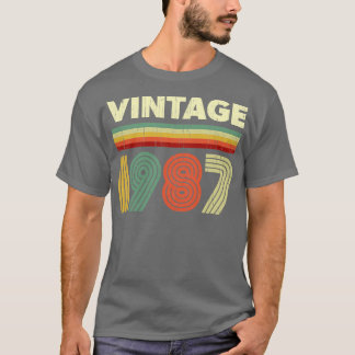 Camiseta Diseño de 1987 Birthday Vintage Retro de 34 años