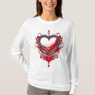 Camiseta Diseño de abrazo de amor eterno.