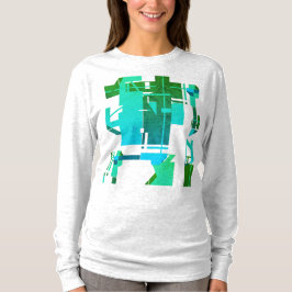 Camiseta Diseño de abstracto geométrico geométrico verde os
