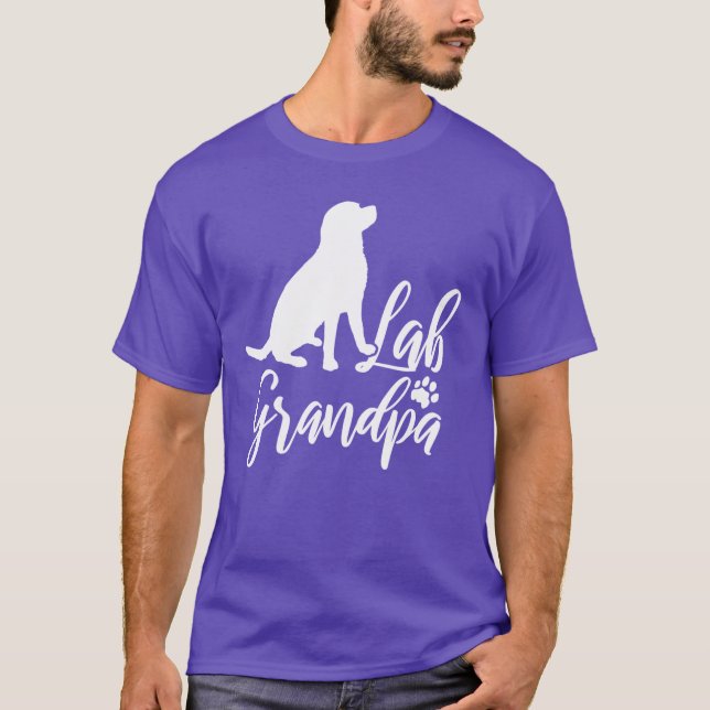 Camiseta Diseño de abuelo de Lab para Labrador Retriever Ab (Anverso)