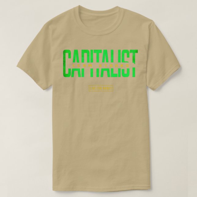 Camiseta Diseño de acciones capitalistas (Diseño del anverso)