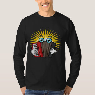 Camiseta Diseño de acordeón para acordeonistas musicales