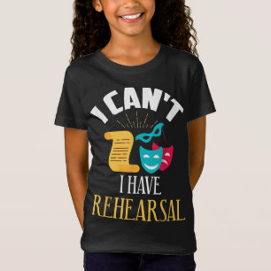 Camiseta diseño de actor de teatro de ensayo