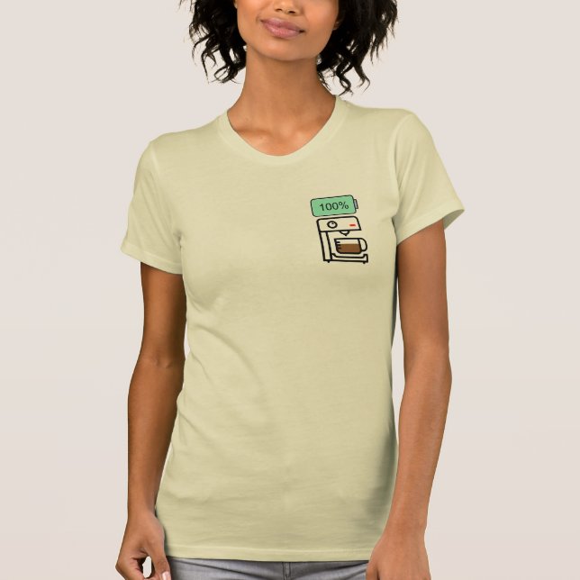Camiseta Diseño de adicción al café (Anverso)