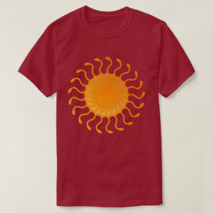 Camiseta Diseño de Adorno de Sol