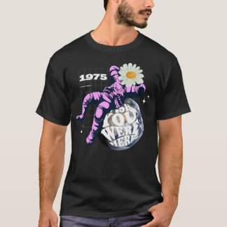 Camiseta Diseño de afiches de época astronauta de 1975
