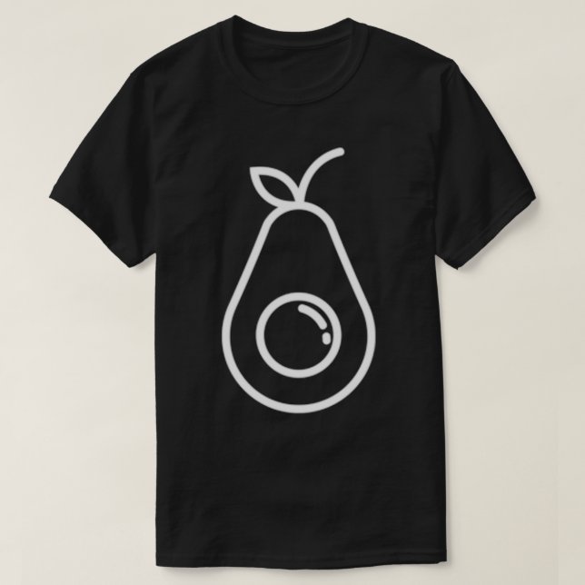 Camiseta Diseño de aguacate16 (Diseño del anverso)