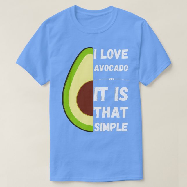 Camiseta Diseño de aguacate17 (Diseño del anverso)