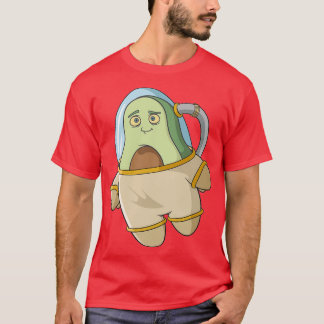 Camiseta Diseño de aguacate astronauta para un amante del e
