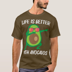 Camiseta Diseño De Aguacate Cuto Para Hombres Frutos Saluda