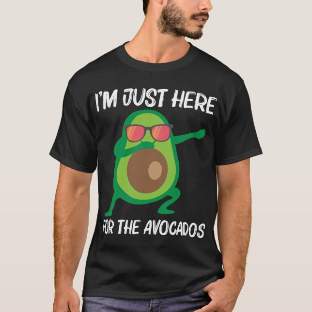 Camiseta Diseño De Aguacate Cuto Para Hombres Frutos Saluda (Anverso)