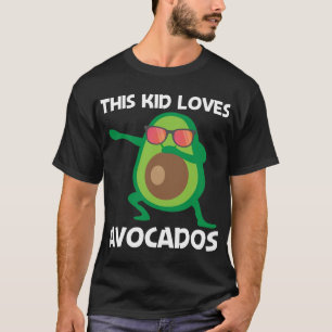 Camiseta Diseño De Aguacate Cuto Para Niños Frutos Saludabl