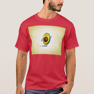 Camiseta Diseño de aguacate minimalista