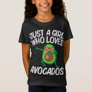 Camiseta Diseño De Aguacate Para Chicas Niños Frutos Saluda