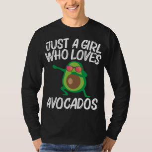 Camiseta Diseño De Aguacate Para Chicas Niños Frutos Saluda