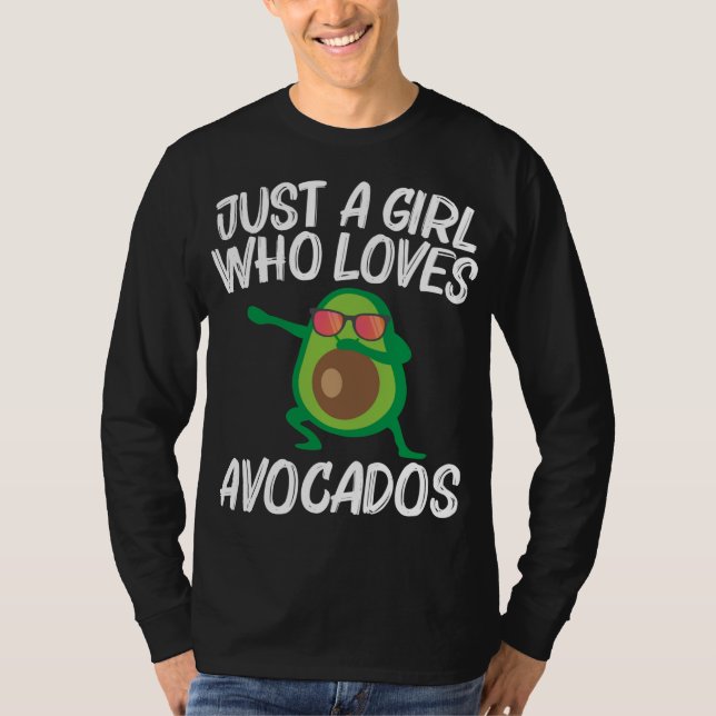 Camiseta Diseño De Aguacate Para Chicas Niños Frutos Saluda (Anverso)