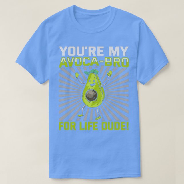 Camiseta Diseño de aguacate para vegetarianos y vegan 14 (Diseño del anverso)
