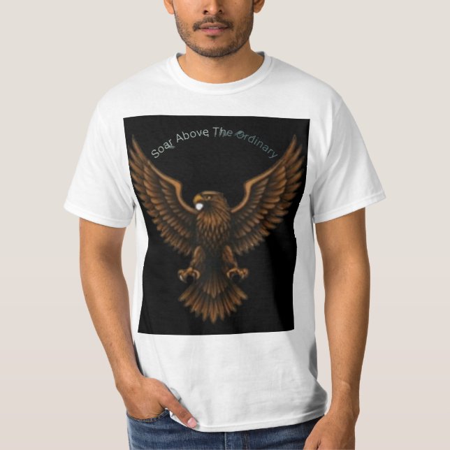 Camiseta Diseño de águila clásica en la moda de la prueba d (Anverso)