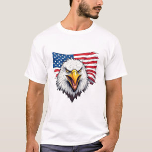 Camiseta Diseño de águila del Día de la Independencia de EE