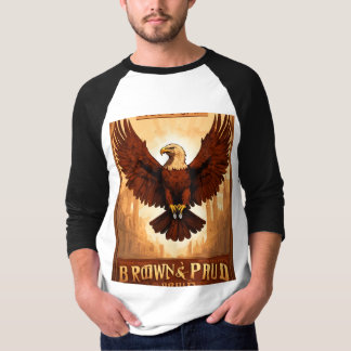 Camiseta Diseño de águila feroz: tejido intrincado de escal