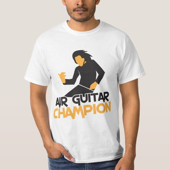 Camiseta Diseño de Air Guitar Champion (Anverso)