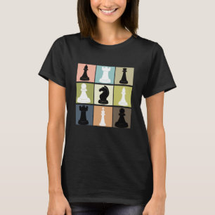 Camiseta Diseño De Ajedrez Con Chessboard Para Jugador De 