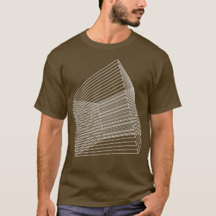 Camiseta diseño de alambres cuadrados de 3