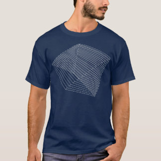 Camiseta diseño de alambres geométricos