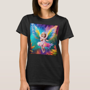 Camiseta Diseño de alas de ángel de bebé lindo